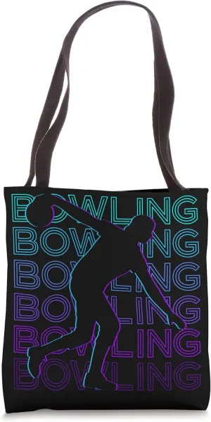 Bowling Bowler Retro Tote Bag