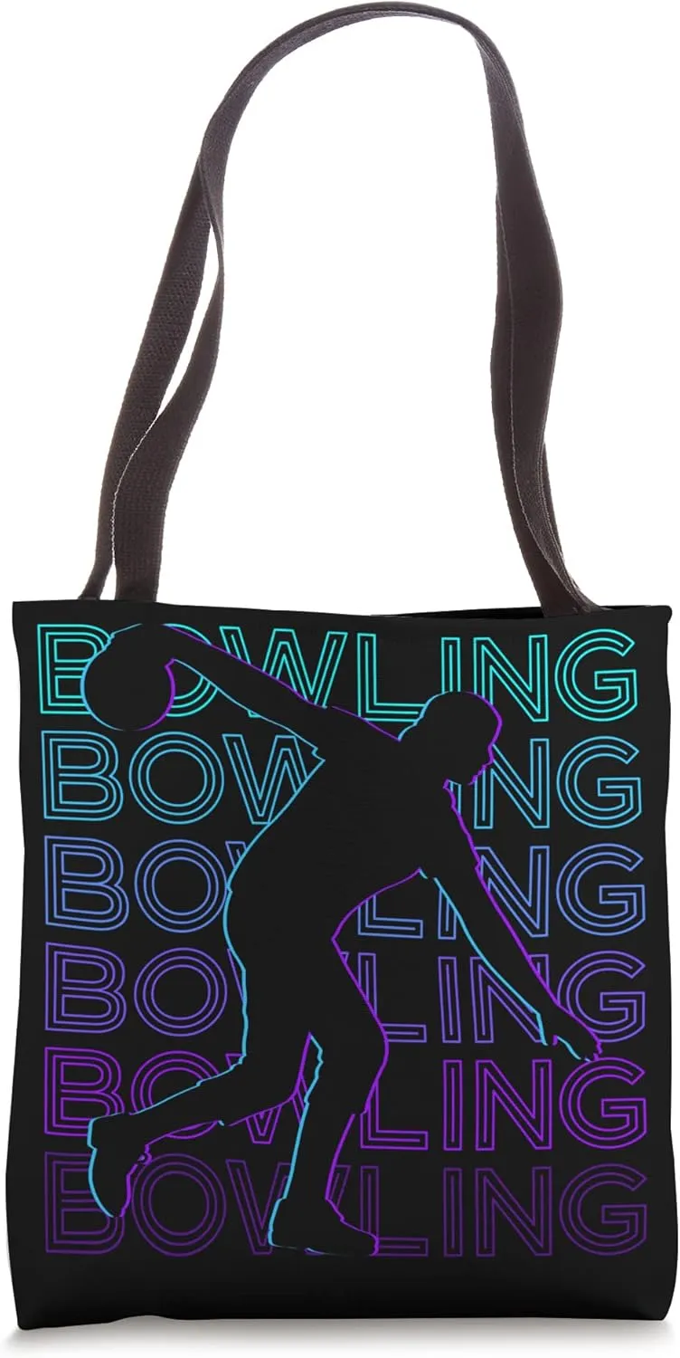Bowling Bowler Retro Tote Bag