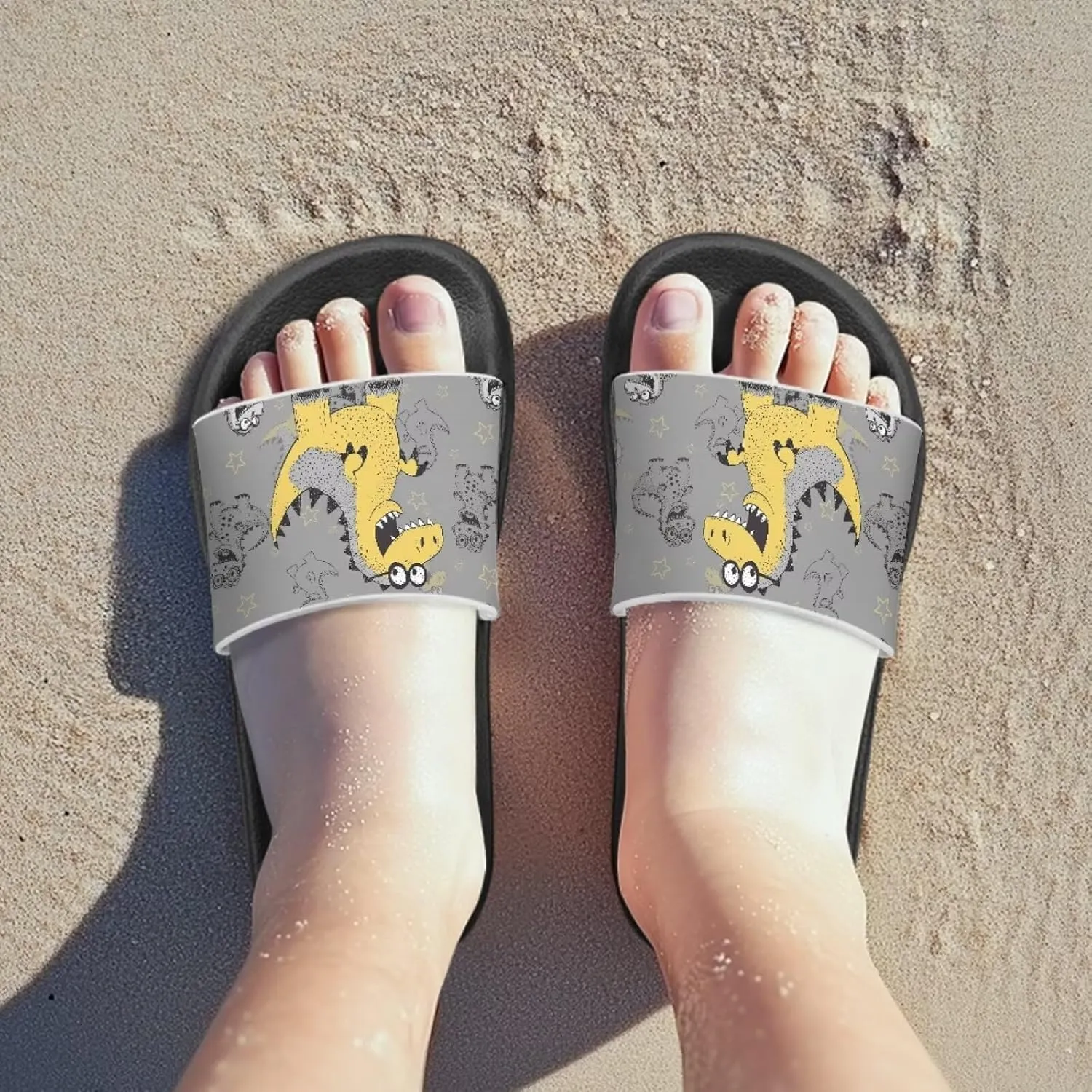 Boys House Slippers Everyday Non-slip Slide Sandals Comfortable Bathroom Shower Shoes Kids Beach Sandal