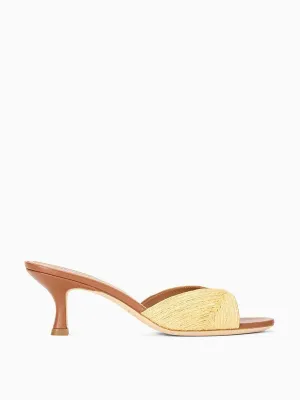 Brigitte mule natural raffia