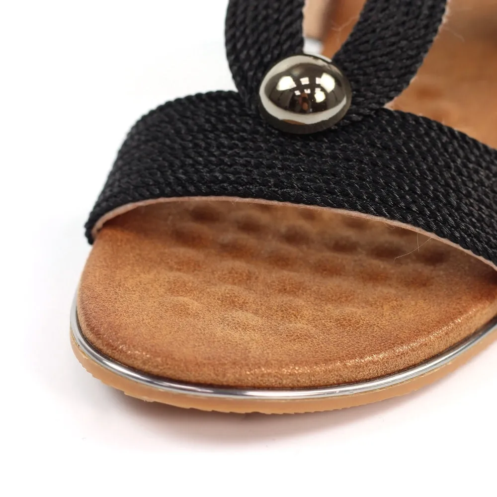 Callow II Black Sandal