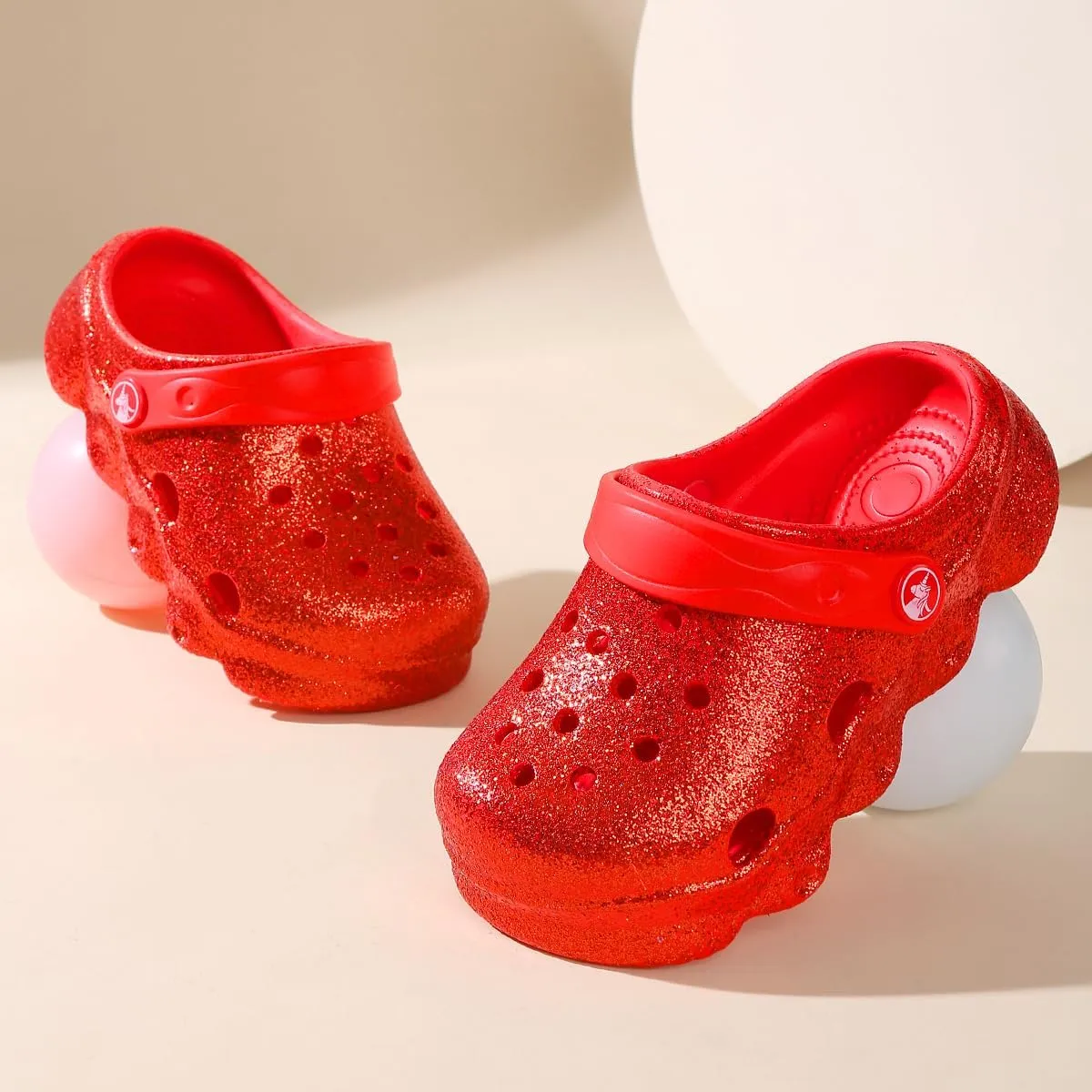 Casual Bright-Colored Clogs for Kid's, Toddlers, Girls, Breathable Lightweight Children's Garden Shoes for Beach Pool, Anti Slip Sandals Clogs, Water Shoes Summer Slides