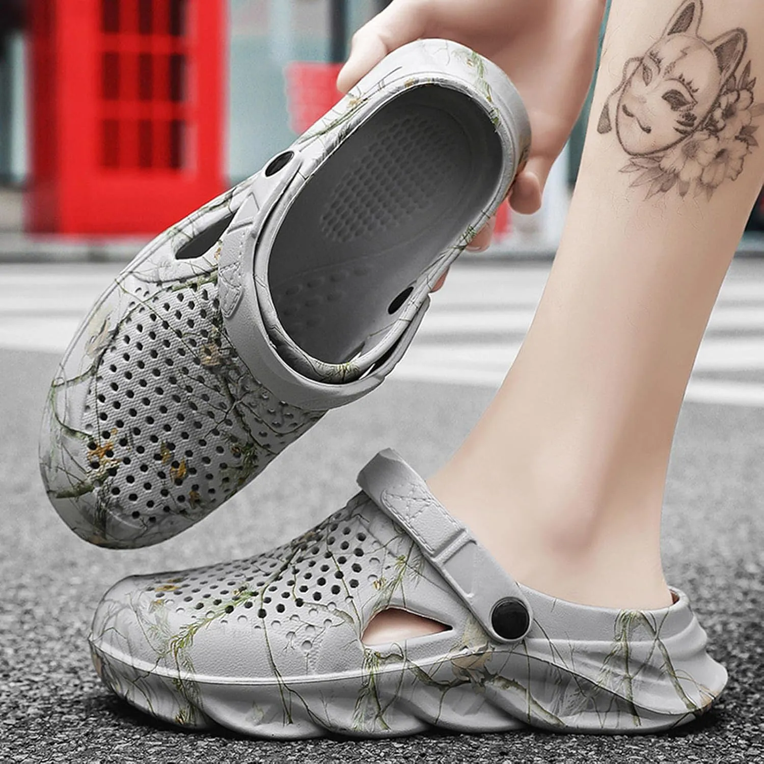 CERYTHRINA Men Garden Clogs Shoes Slippers: Lightweight Casual - Slip On Sandals for Outdoor Summer Beach Walking