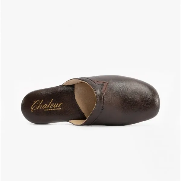 Chaleur PIERO Mens Mule Slippers Brown