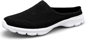 ChicWind Womens Breathable Mesh Walking Mules Sneakers Open Back Slip On Shoes