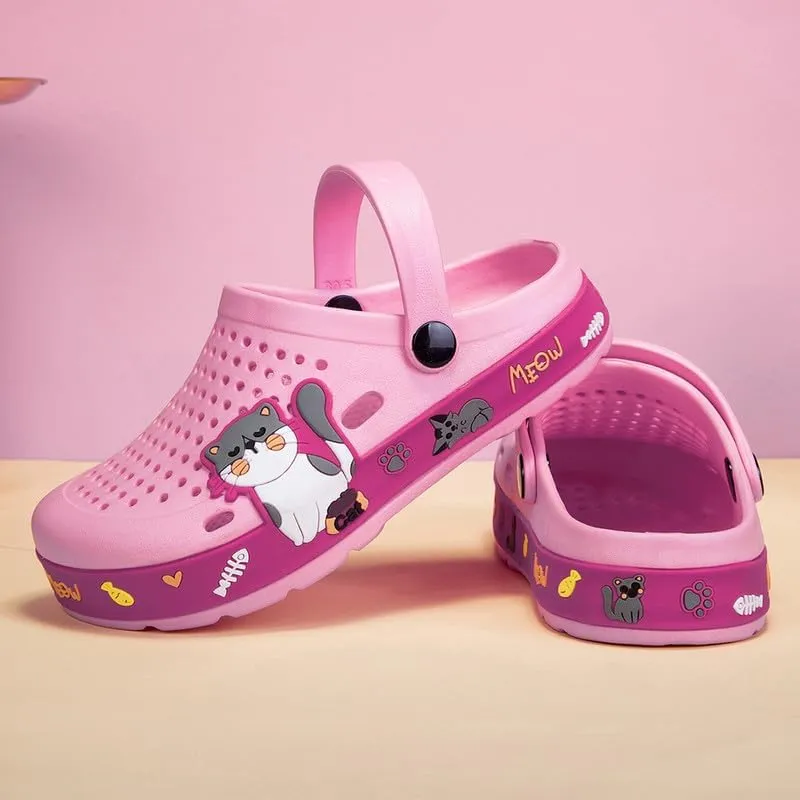 Children Garden Shoes Kids Boys Girls Cute Clogs Toddler Slippers Slip On Beach Pool Sandals Yard Lightweight and Comfortable