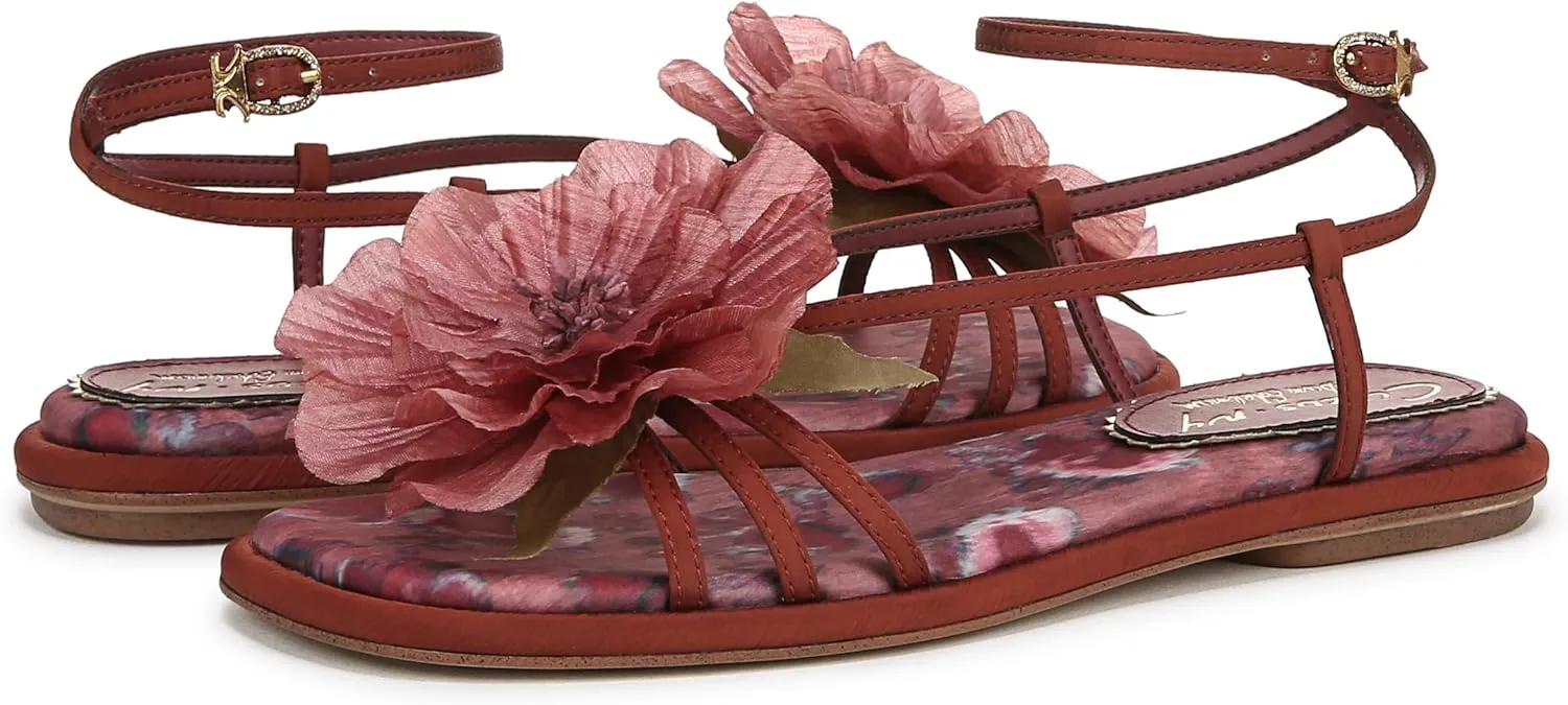 Circus NY by Sam Edelman Women's Olana Flower Flat Sandal