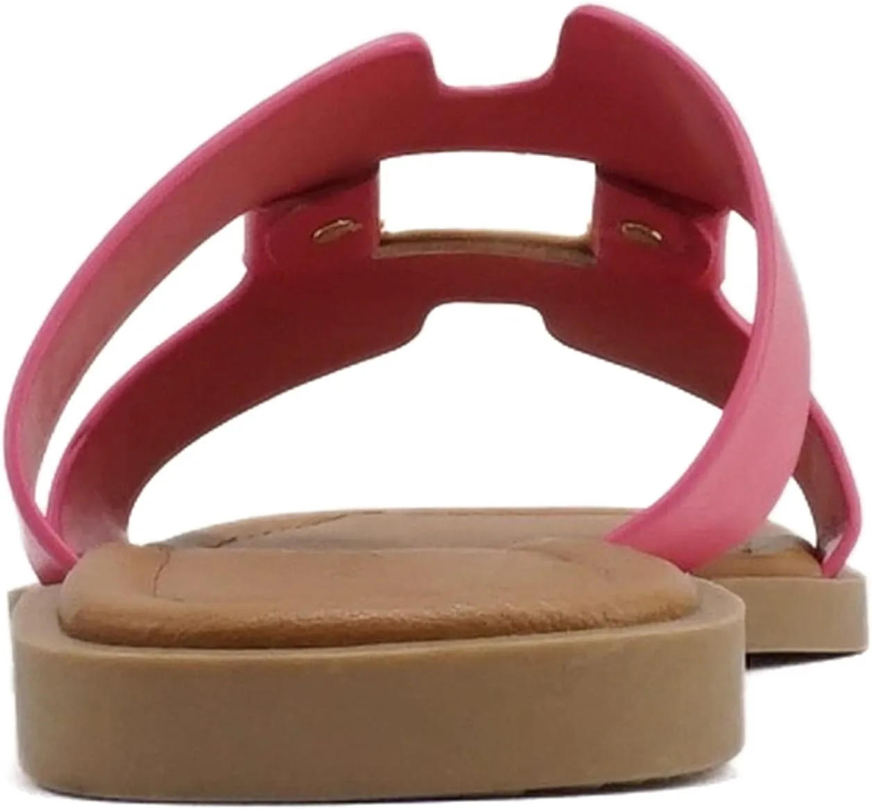 CITYCLASSIFIED “FENG” ~ Women Square Toe H-Band Buckle Slip-On Fashion Slide Sandal