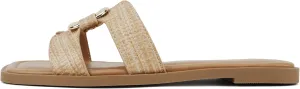 CITYCLASSIFIED “FENG” ~ Women Square Toe H-Band Buckle Slip-On Fashion Slide Sandal
