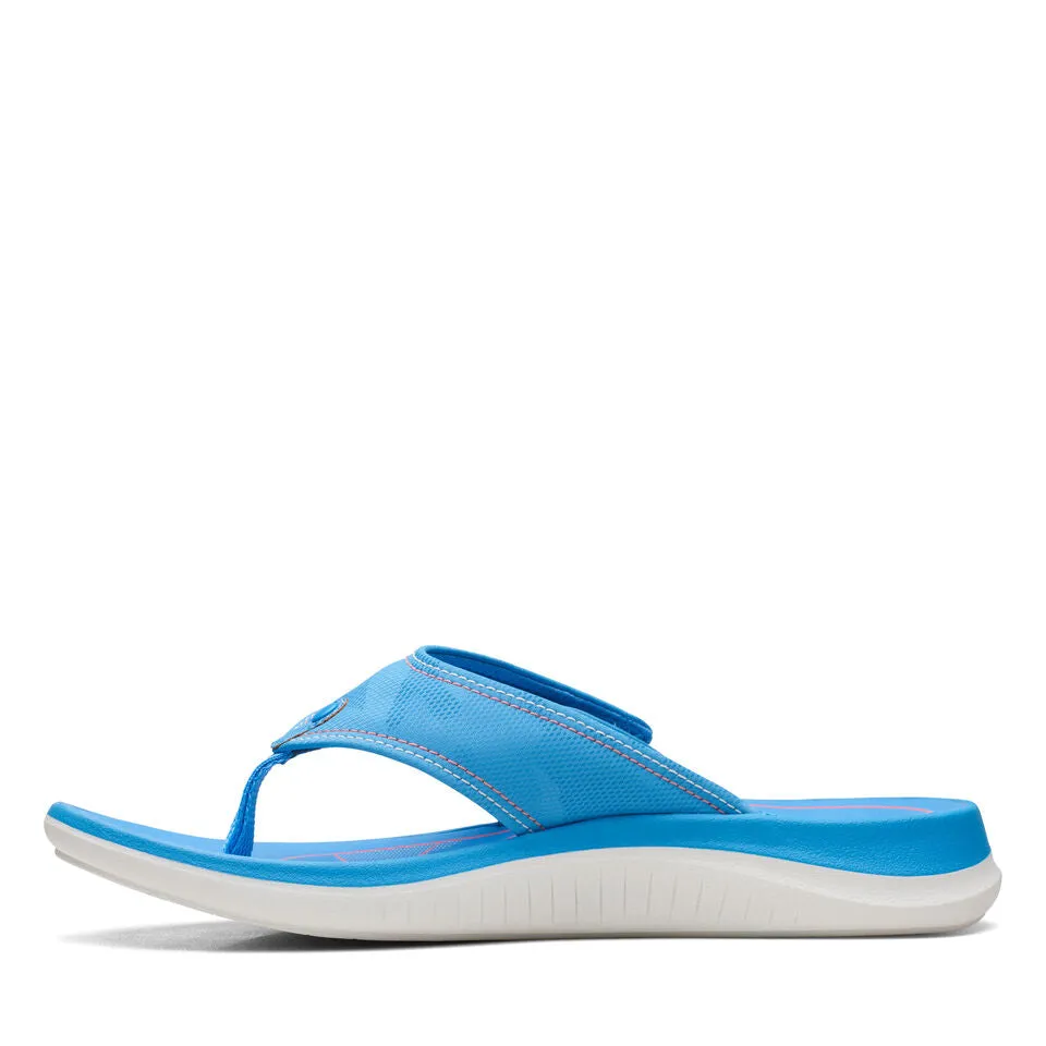 Clarks Women's Glide Post Bright Blue Synthetic