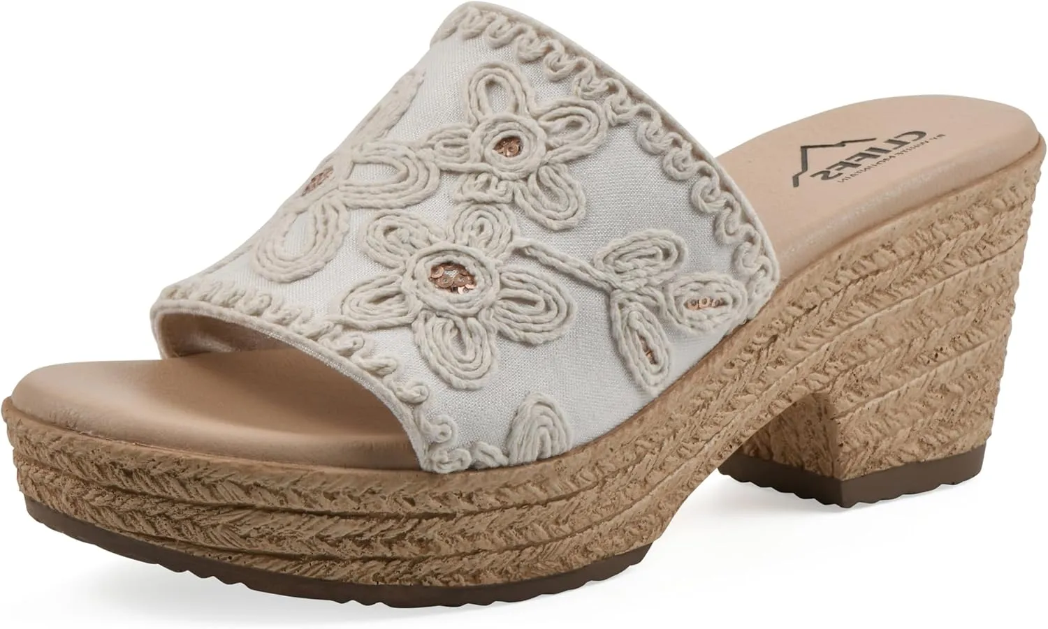 CLIFFS BY WHITE MOUNTAIN Women's Biancia Platform Slide Sandal