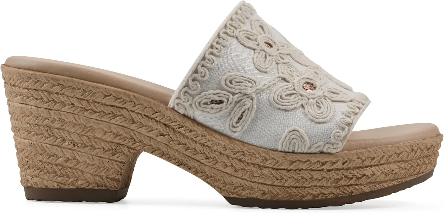 CLIFFS BY WHITE MOUNTAIN Women's Biancia Platform Slide Sandal