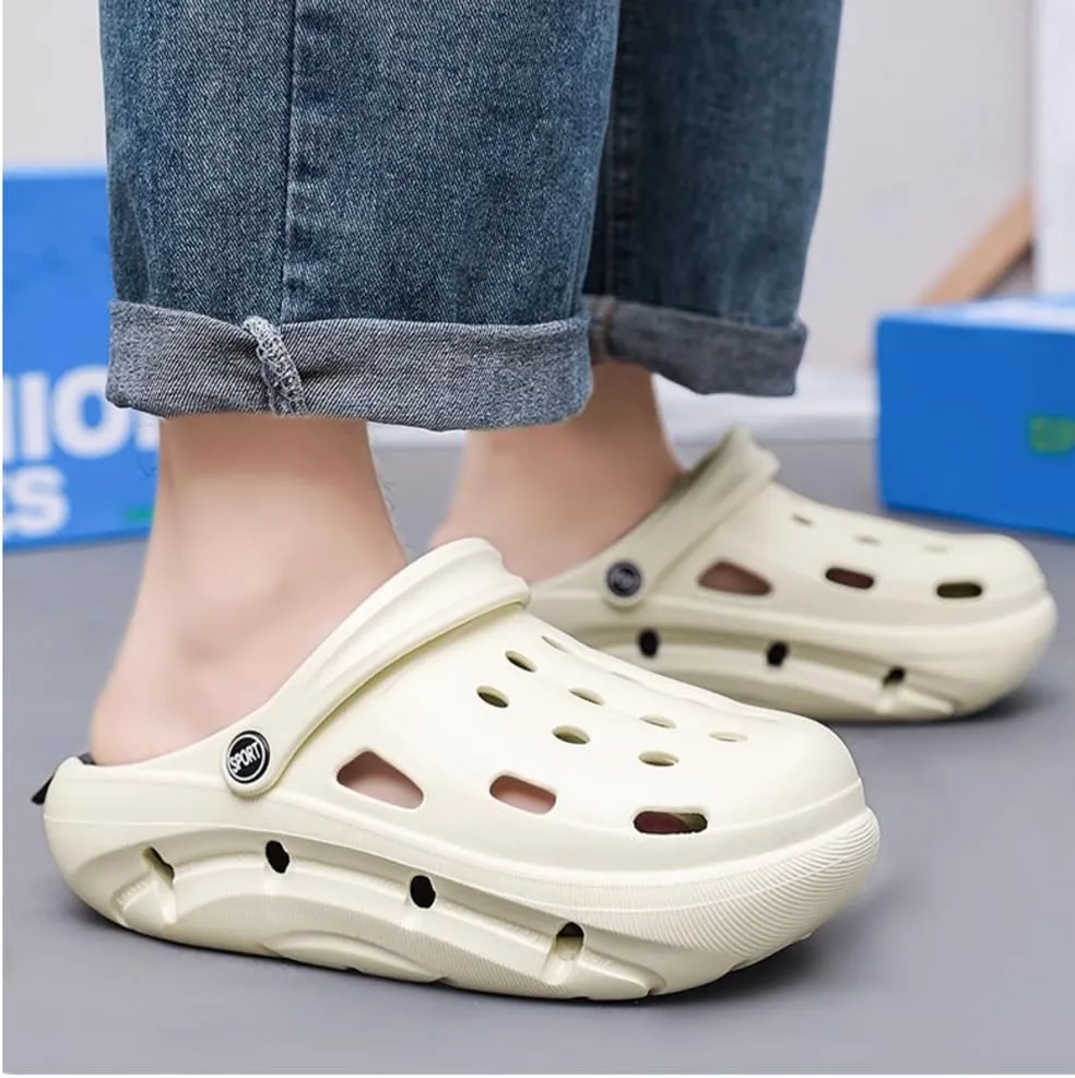 Clogs,Mens & Womens Garden Clogs,Cloggies Lightweight,Summer Beach Mule Clogs,Pool Shower Sandals,Couple Outdoor Sandals and Slippers,Suitable for Beach,Bathroom,Outdoor,Etc