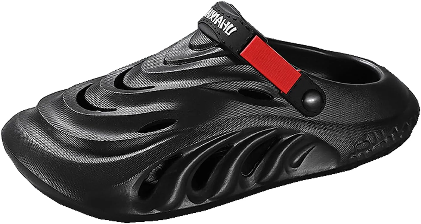 Clogs,Mens & Womens Garden Clogs,Summer Beach Mule Clogs,Anti-Slip Water Shoes Breathable Sandals Slippers,Couple Outdoor Sandals and Slippers,Comfortable and Light On The Feet