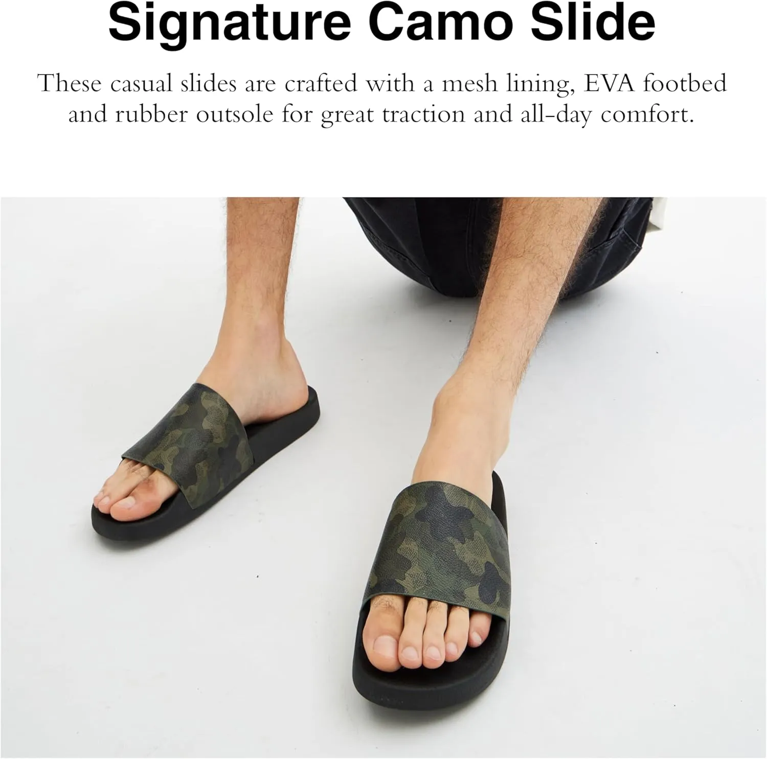 Coach Men's Signature Coated Canvas Pool Slide