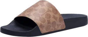 Coach Men's Signature Coated Canvas Pool Slide