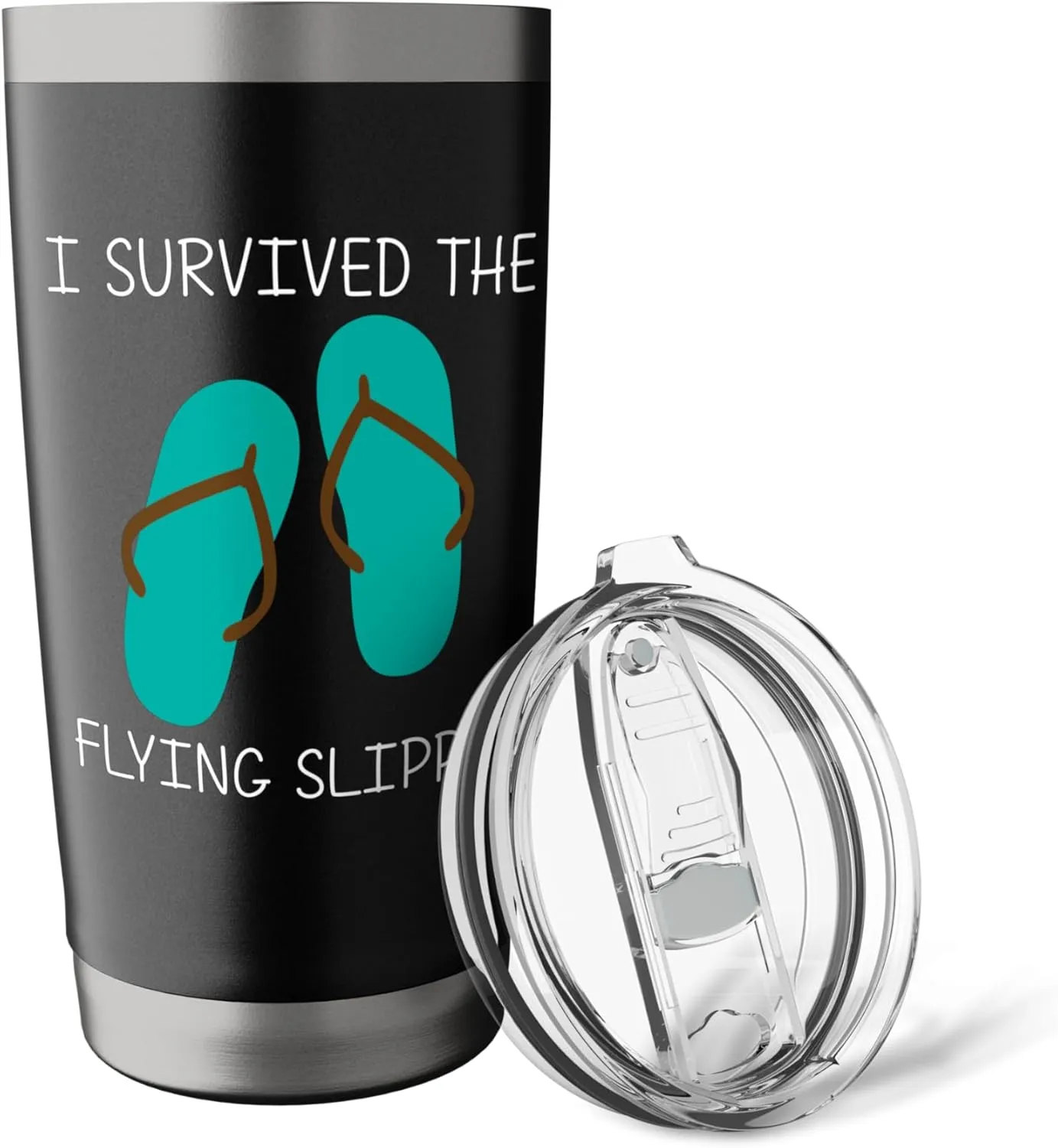 Cool Flip Flops For Men Women Flip Flop Slippers Vacation Stainless Steel Insulated Tumbler