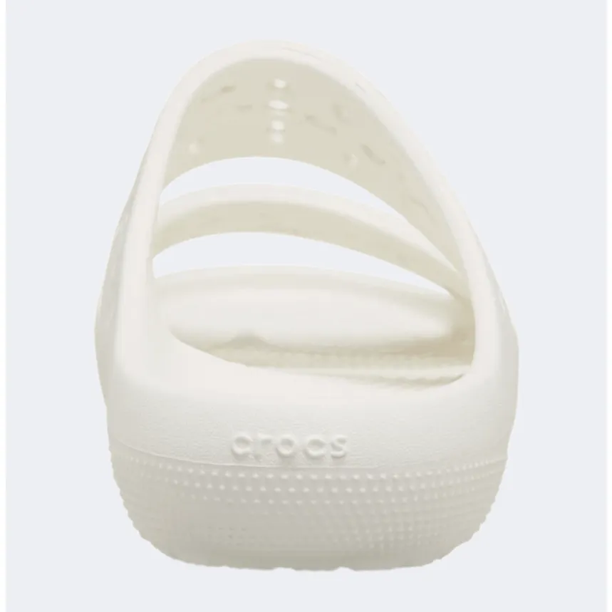 Crocs Classic Floral Cut Out Unisex Lifestyle Slippers Chalk
