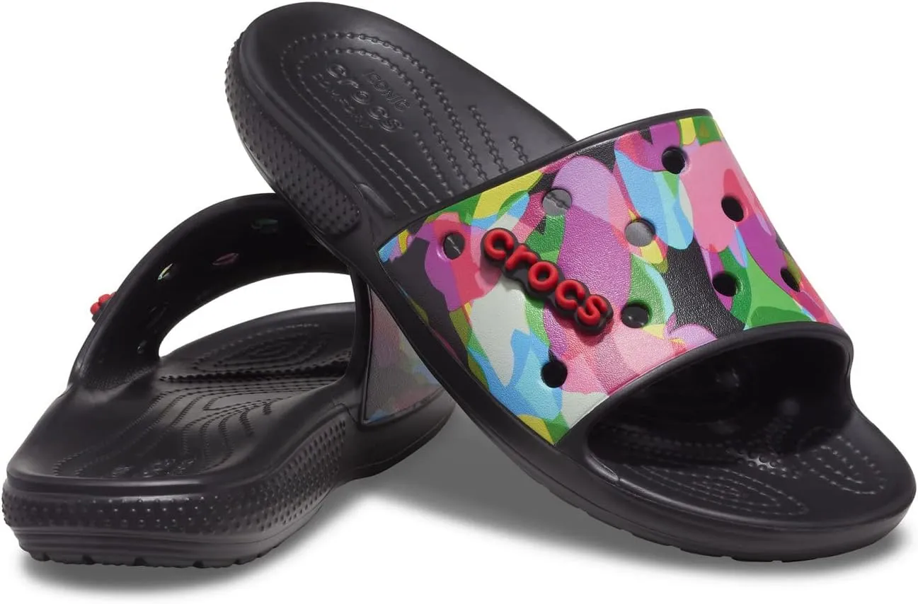Crocs Unisex Adult Classic Graphic Slides
