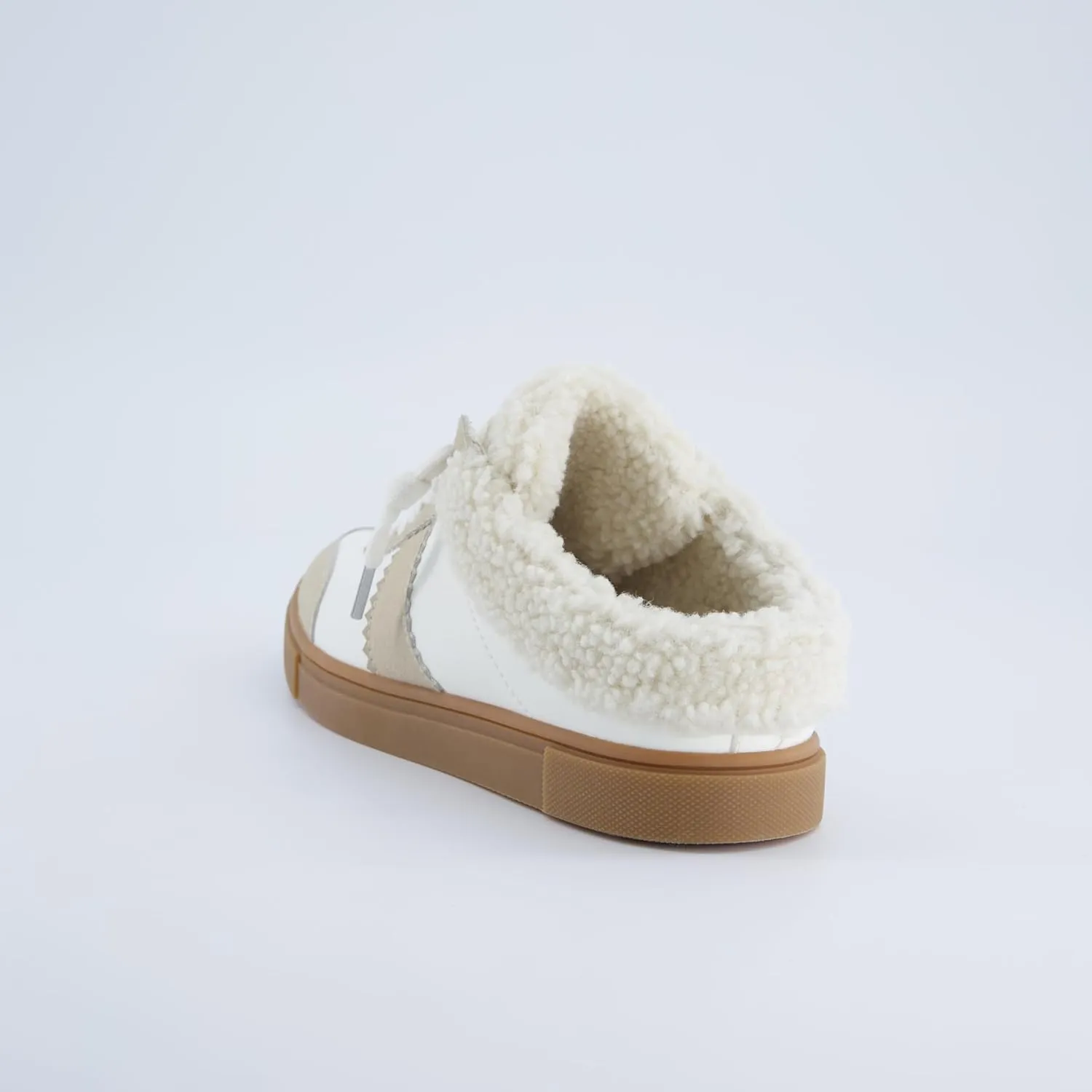CUSHIONAIRE Blade Women’s Slip On Sneaker Mule – Faux Leather & Suede Backless Sneaker with Memory Foam & Cozy Lining