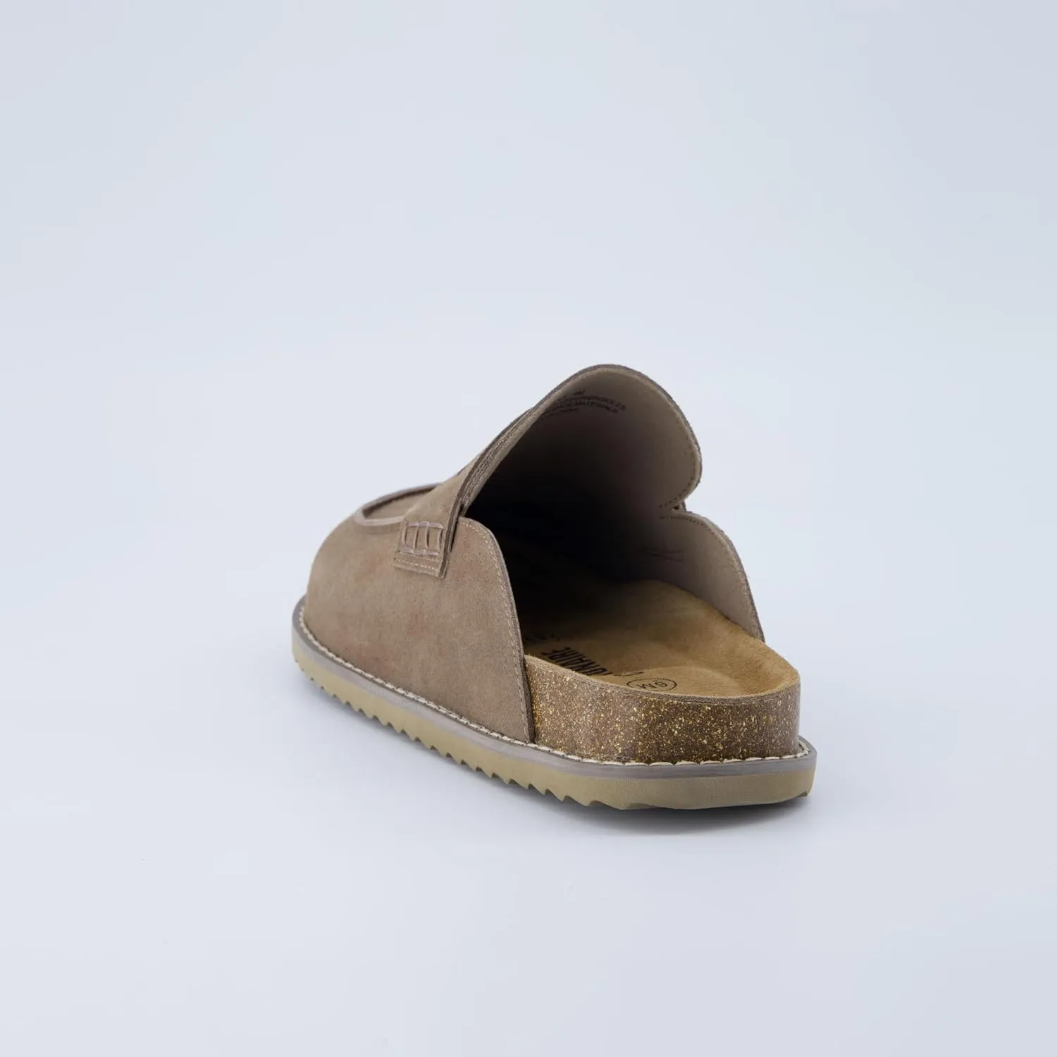 CUSHIONAIRE Zola Women’s Penny Clog Mule – Suede Slip-On with Memory Foam, Cork Footbed & Flexible Outsole