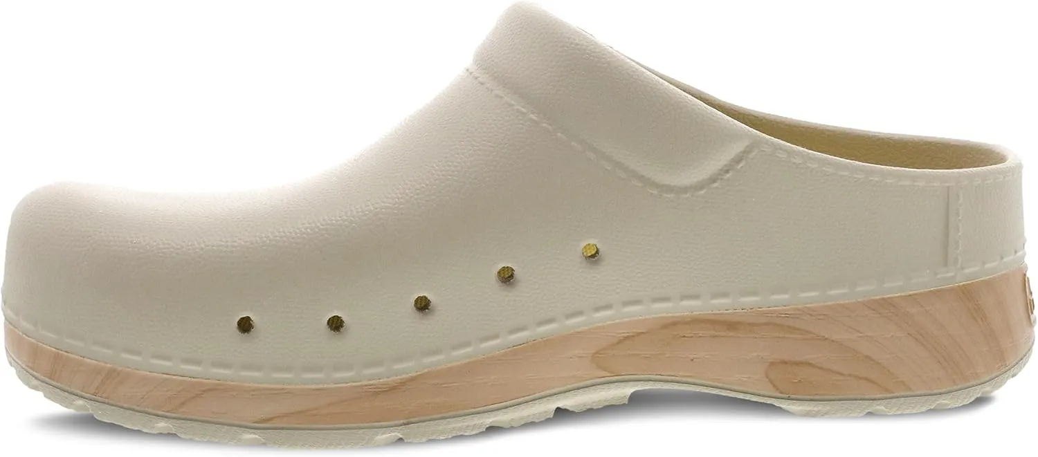 Dansko Kane Slip-On Mule Clog for Women - Lightweight Cushioned Comfort and Removable EVA Footbed with Arch Support - Easy Clean Uppers