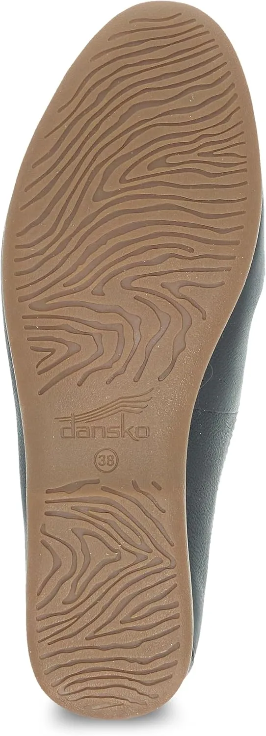 Dansko Leora Slip-On Mules for Women - Comfortable Flat Shoes with Arch Support - Versatile Casual to Dressy Footwear - Lightweight Rubber Outsole