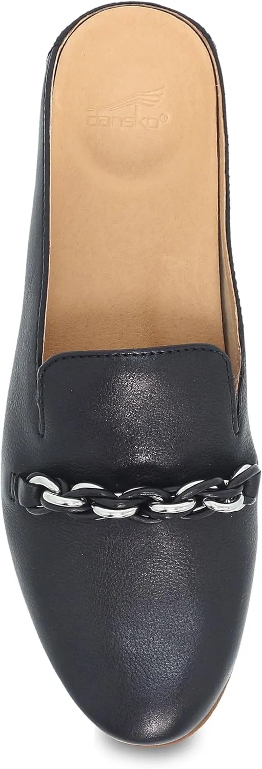 Dansko Leora Slip-On Mules for Women - Comfortable Flat Shoes with Arch Support - Versatile Casual to Dressy Footwear - Lightweight Rubber Outsole