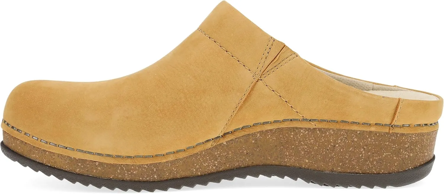 Dansko Mariella Slip-on Mule Clog - Dual-Density Cork/EVA Midsole and Lightweight Rubber Outsole Provide Durable and Comfortable Ride on Patented Stapled Construction