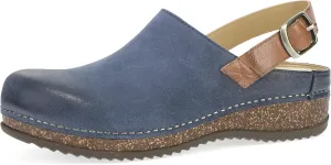 Dansko Women's Merrin Sling-Back Mule Clog-Dual Density Cork/EVA Midsole and Lightweight Rubber Outsole Provide a Comfortable Ride on Patented Stapled Construction