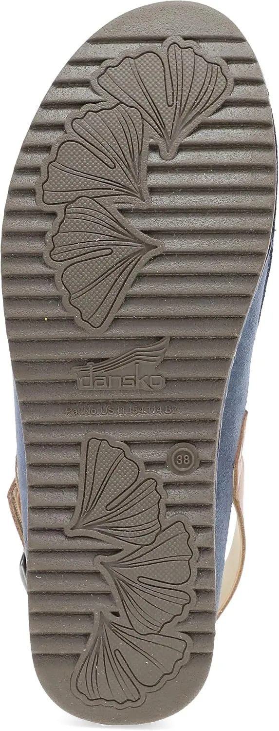 Dansko Women's Merrin Sling-Back Mule Clog-Dual Density Cork/EVA Midsole and Lightweight Rubber Outsole Provide a Comfortable Ride on Patented Stapled Construction