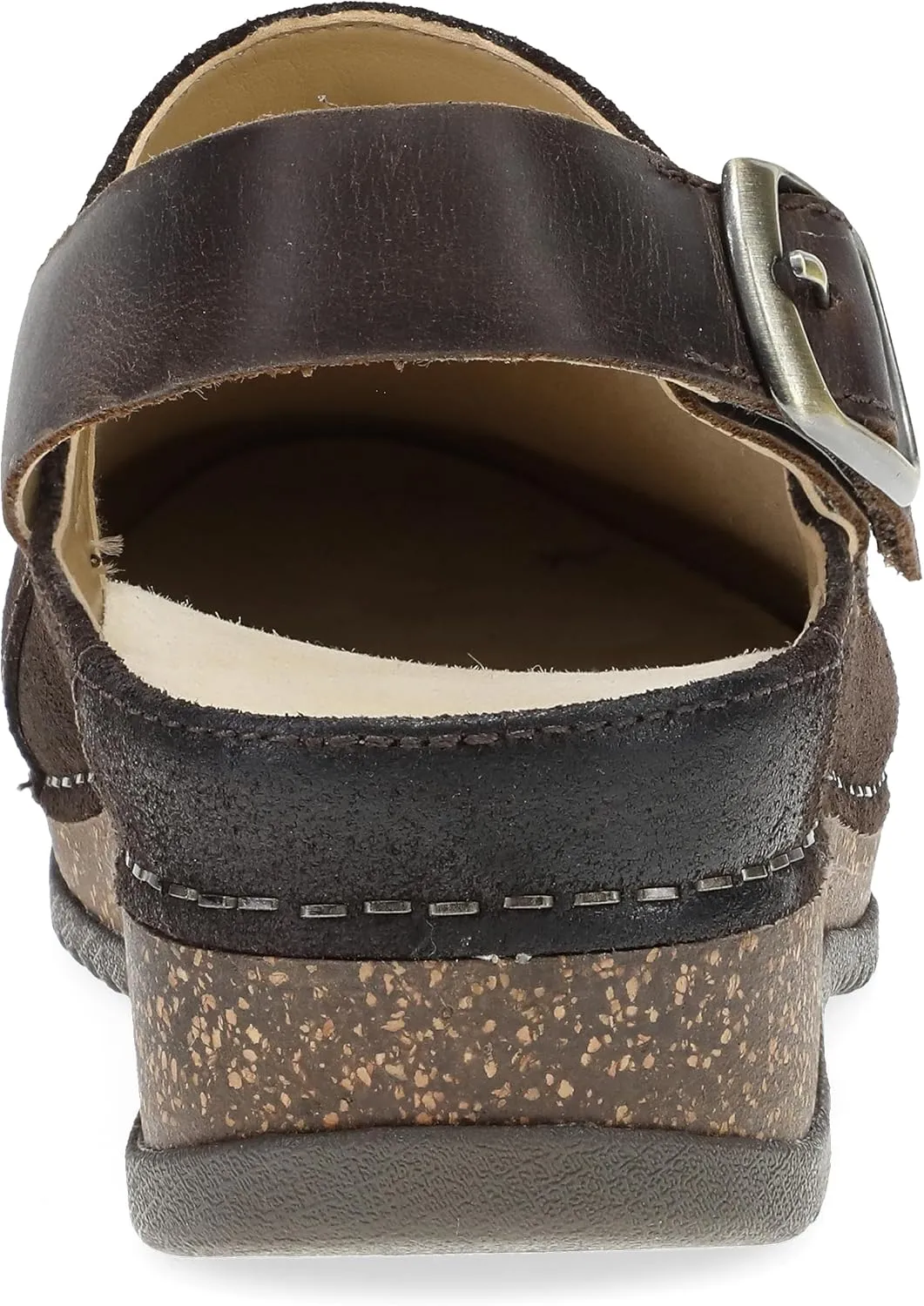 Dansko Women's Merrin Sling-Back Mule Clog-Dual Density Cork/EVA Midsole and Lightweight Rubber Outsole Provide a Comfortable Ride on Patented Stapled Construction