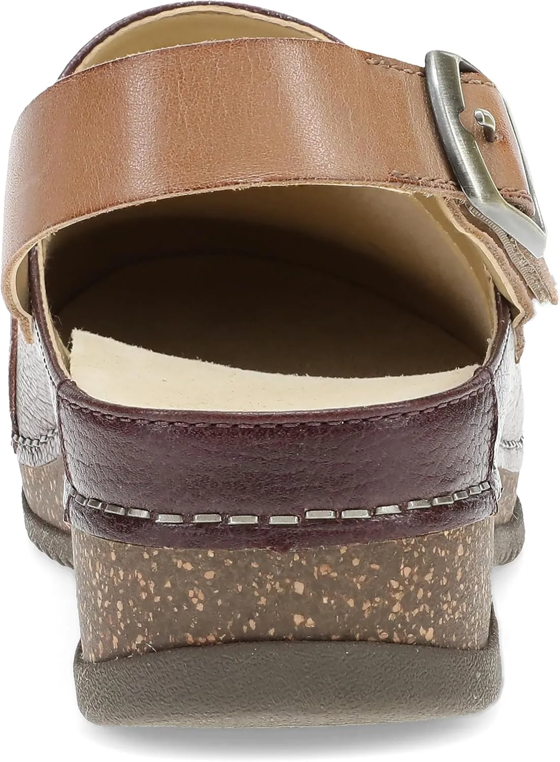 Dansko Women's Merrin Sling-Back Mule Clog-Dual Density Cork/EVA Midsole and Lightweight Rubber Outsole Provide a Comfortable Ride on Patented Stapled Construction