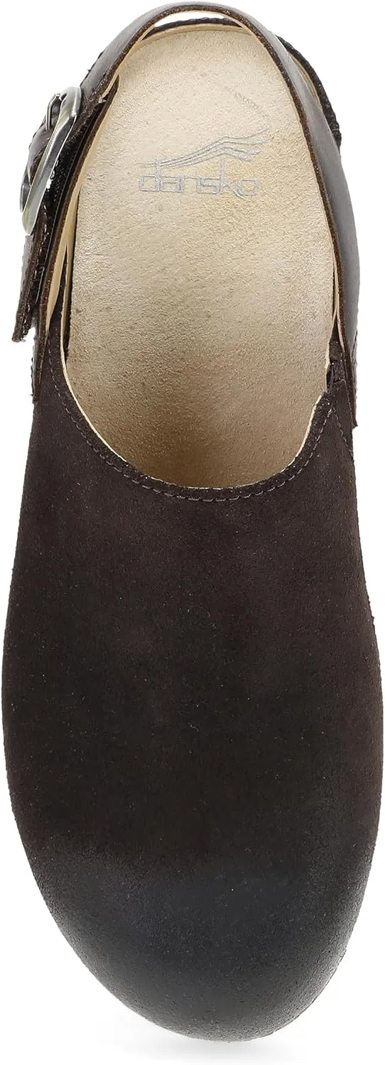 Dansko Women's Merrin Sling-Back Mule Clog-Dual Density Cork/EVA Midsole and Lightweight Rubber Outsole Provide a Comfortable Ride on Patented Stapled Construction