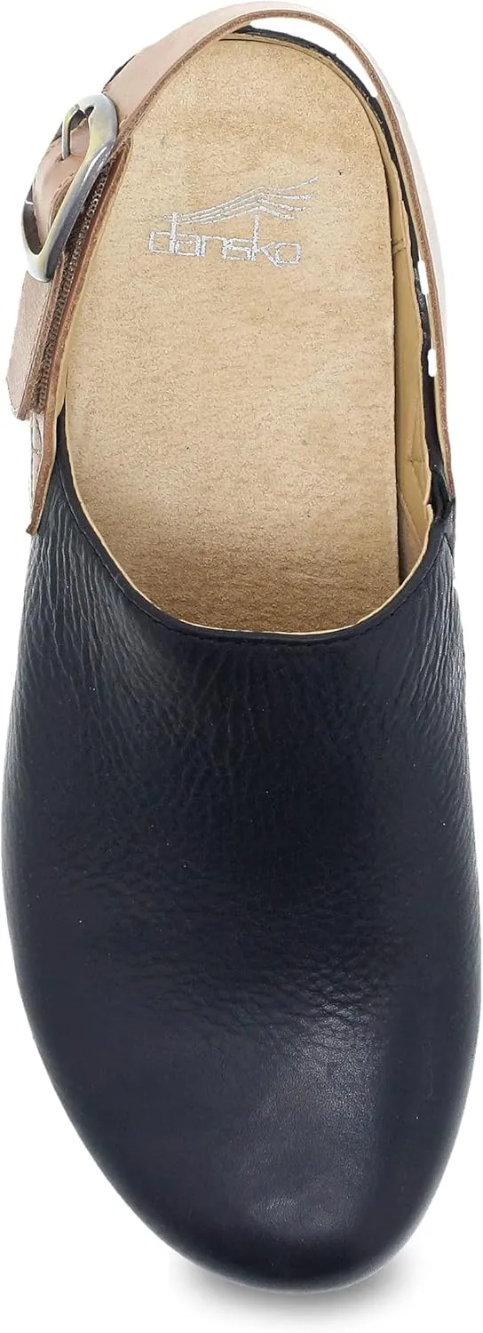 Dansko Women's Merrin Sling-Back Mule Clog-Dual Density Cork/EVA Midsole and Lightweight Rubber Outsole Provide Durable and Comfortable Ride on Patented Stapled Construction