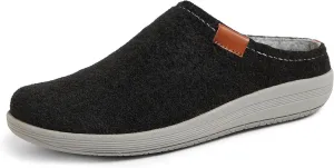 Dearfoams Women's Original Comfort Gianne Mule, Black, 7.5