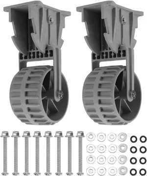 Dinghy Wheels,2pcs Dinghy Wheels Flip up Retrackable Dinghy Wheels Pair Nylon Inflatable Boat Launching Wheels Boat Dolly for Raft Small Kayak