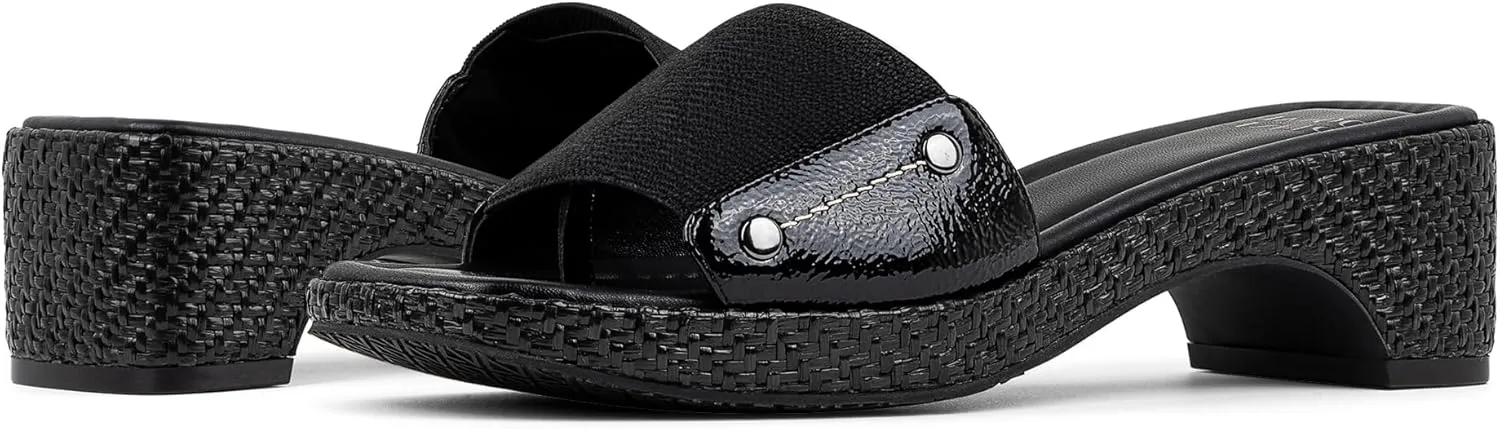 Donald Pliner Women's Rodeo Jute Elastic Slide Sandal