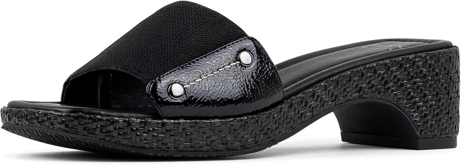 Donald Pliner Women's Rodeo Jute Elastic Slide Sandal