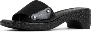 Donald Pliner Women's Rodeo Jute Elastic Slide Sandal