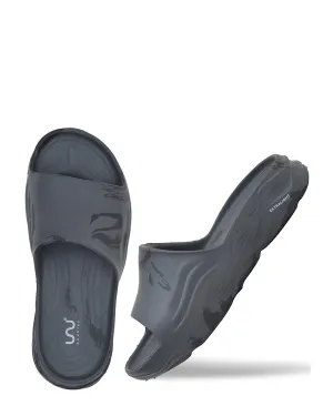Doubleu Ultra Sporty Mens Slides Carbone Black