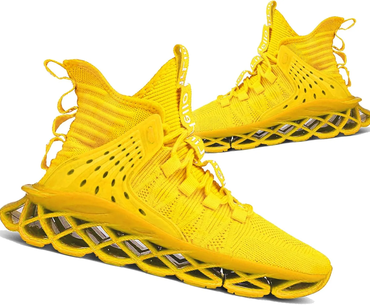DUDHUH Running Shoes for Men Comfortable Athletic Cross Trainer Casual Walking Fashion Mens Tennis Sock Sneakers