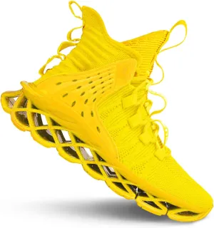 DUDHUH Running Shoes for Men Comfortable Athletic Cross Trainer Casual Walking Fashion Mens Tennis Sock Sneakers