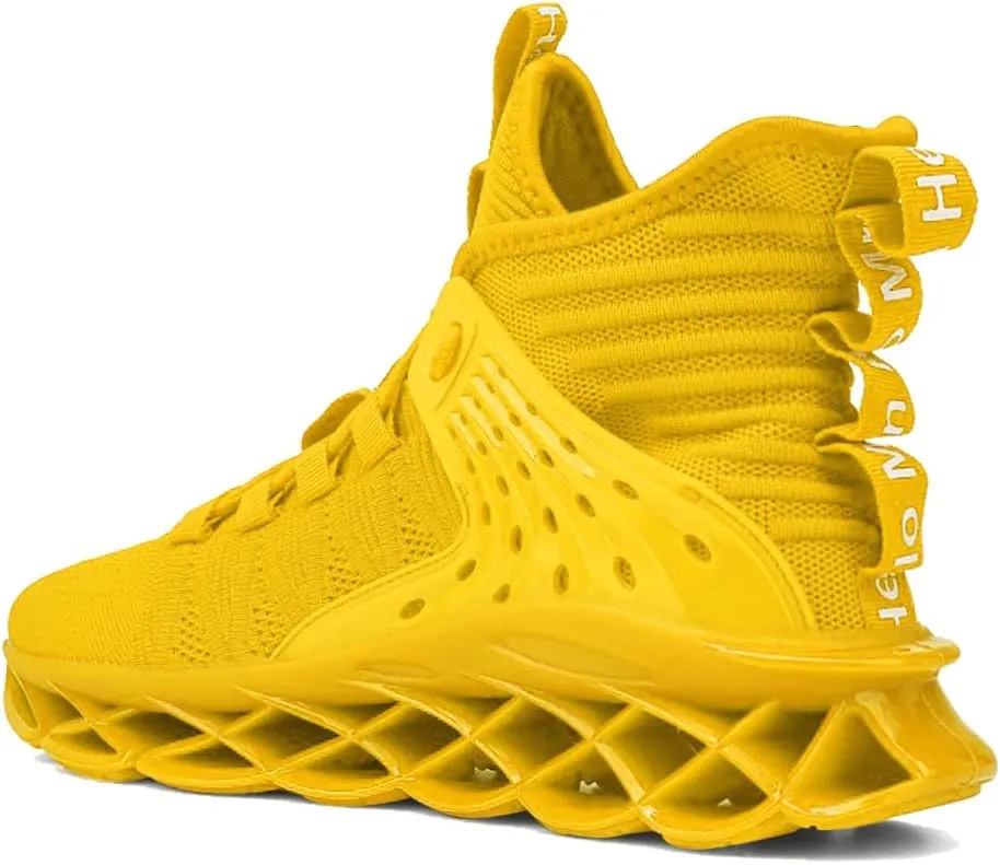 DUDHUH Running Shoes for Men Comfortable Athletic Cross Trainer Casual Walking Fashion Mens Tennis Sock Sneakers