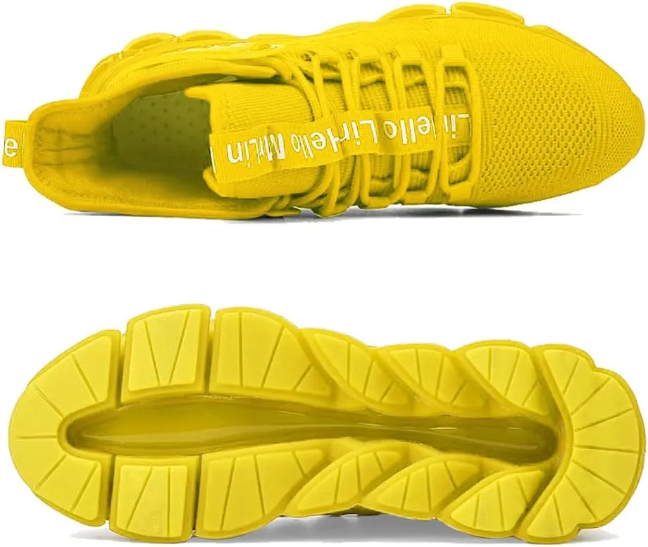 DUDHUH Running Shoes for Men Comfortable Athletic Cross Trainer Casual Walking Fashion Mens Tennis Sock Sneakers