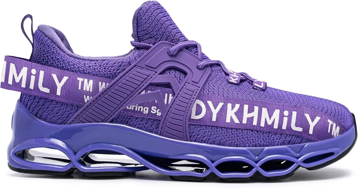 DYKHMILY Steel Toe Wide Sneakers for Women Lightweight Safety Shoes Breathable Slip on Work Shoe