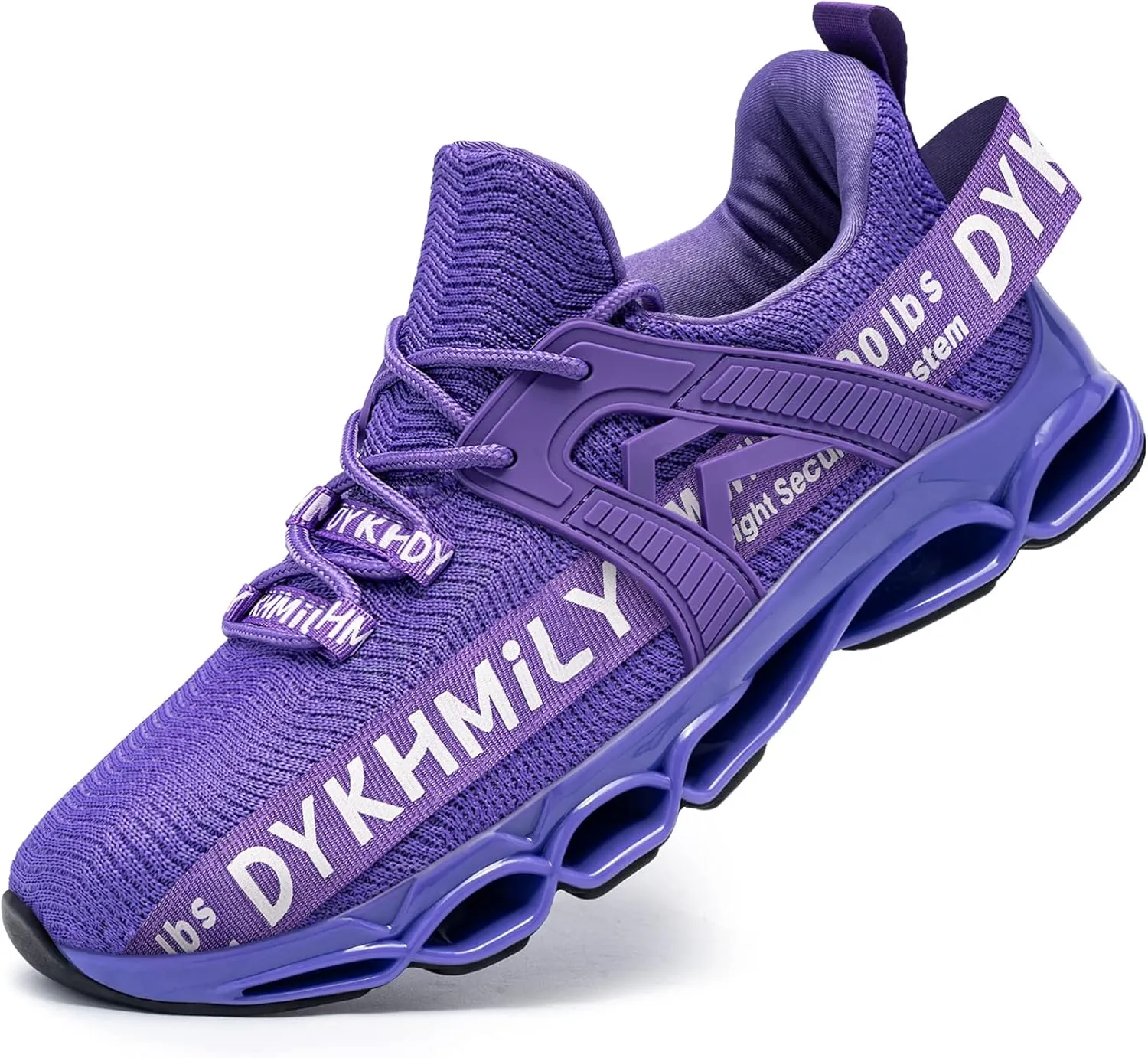 DYKHMILY Steel Toe Wide Sneakers for Women Lightweight Safety Shoes Breathable Slip on Work Shoe