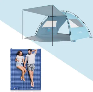 Elegear Double Sleeping Pad for Camping   Beach Tent with Canopy 4-5 Person