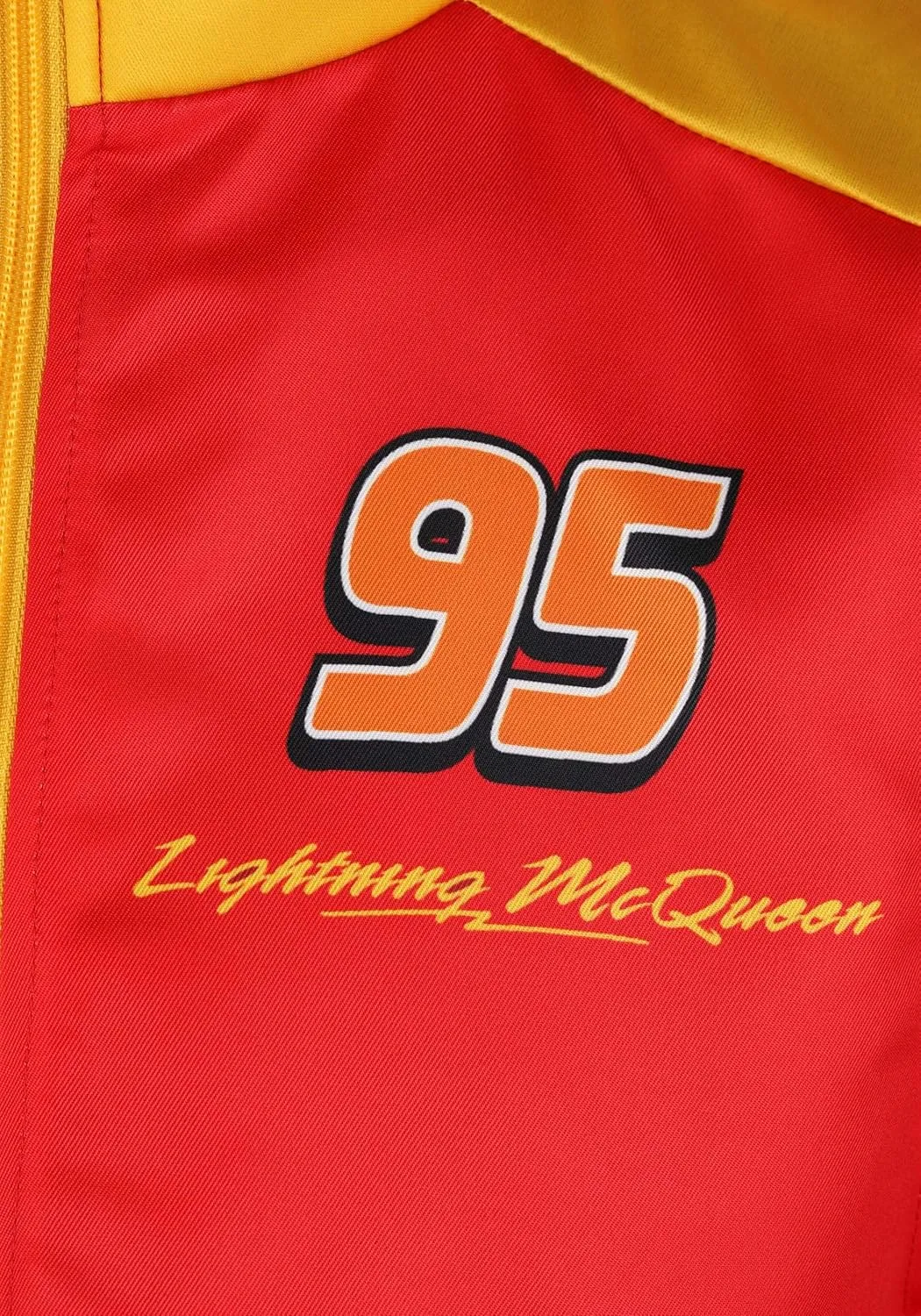 elope Pixar Lightning McQueen Crew Hat and Vest Costume Kit for Adults - Adjustable Hat and Zippered Vest