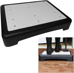 Evelots Mobility Low Step Stool for Seniors - Sturdy Half Step Large Platform for Adults, Elderly - Up to 425 Pounds - Nonslip - Indoor & Outdoor - Lightweight - Stairs, Bed, Bathtub, Shower, Car